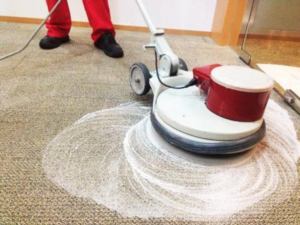 Shampooing carpet